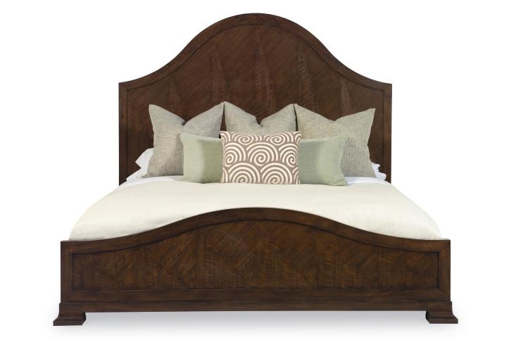American Home Furniture Century Mcalpine Wood Panel Bed - King