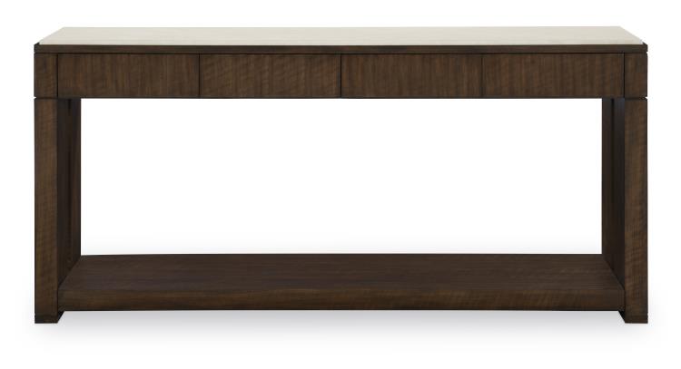 American Home Furniture | Century - Warner Console Table With Stone Top