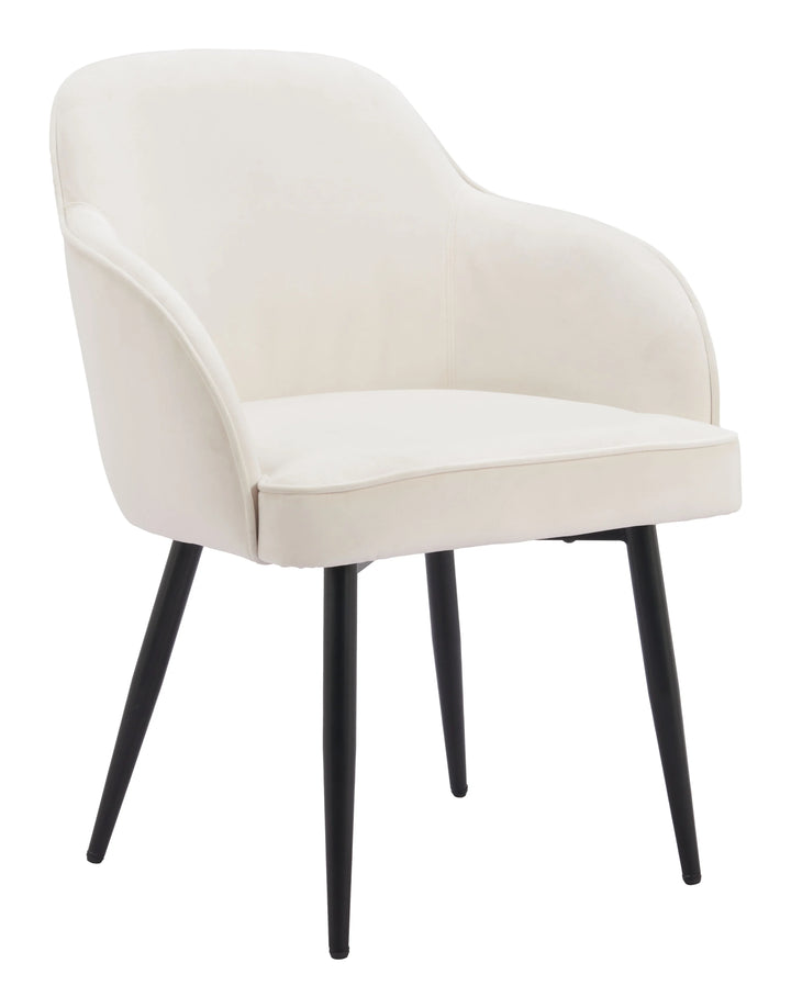 Jolie Dining Chair (Set of 2) Ivory - AmericanHomeFurniture