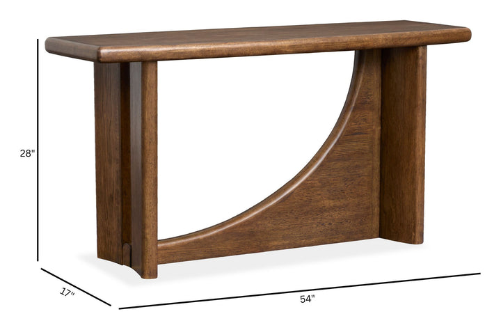 Phoebe Sienna Brown Rectangular Sofa Table - T6385-73