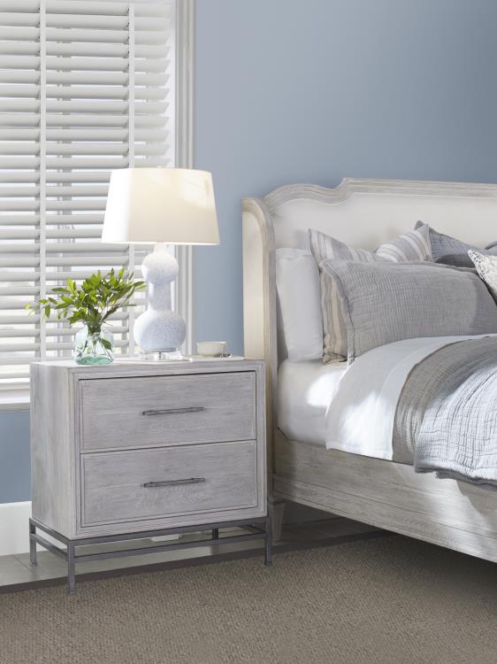 Nichole Bed - Cal King White Rustic