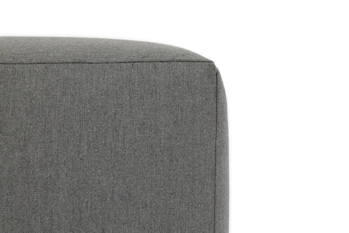 American Home Furniture | Sunset West - 18"Pouf Cube in Heritage Granite