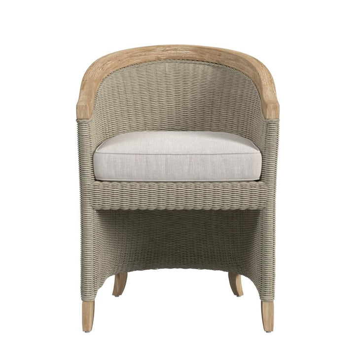 Cambria Dining Chair in Canvas Canvas w/ Self Welt