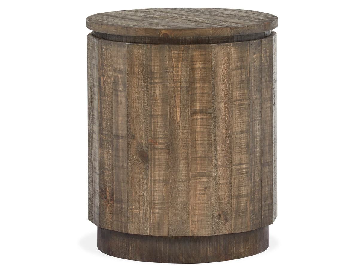Baisden Tobacco Round Accent End Table - T5194-35