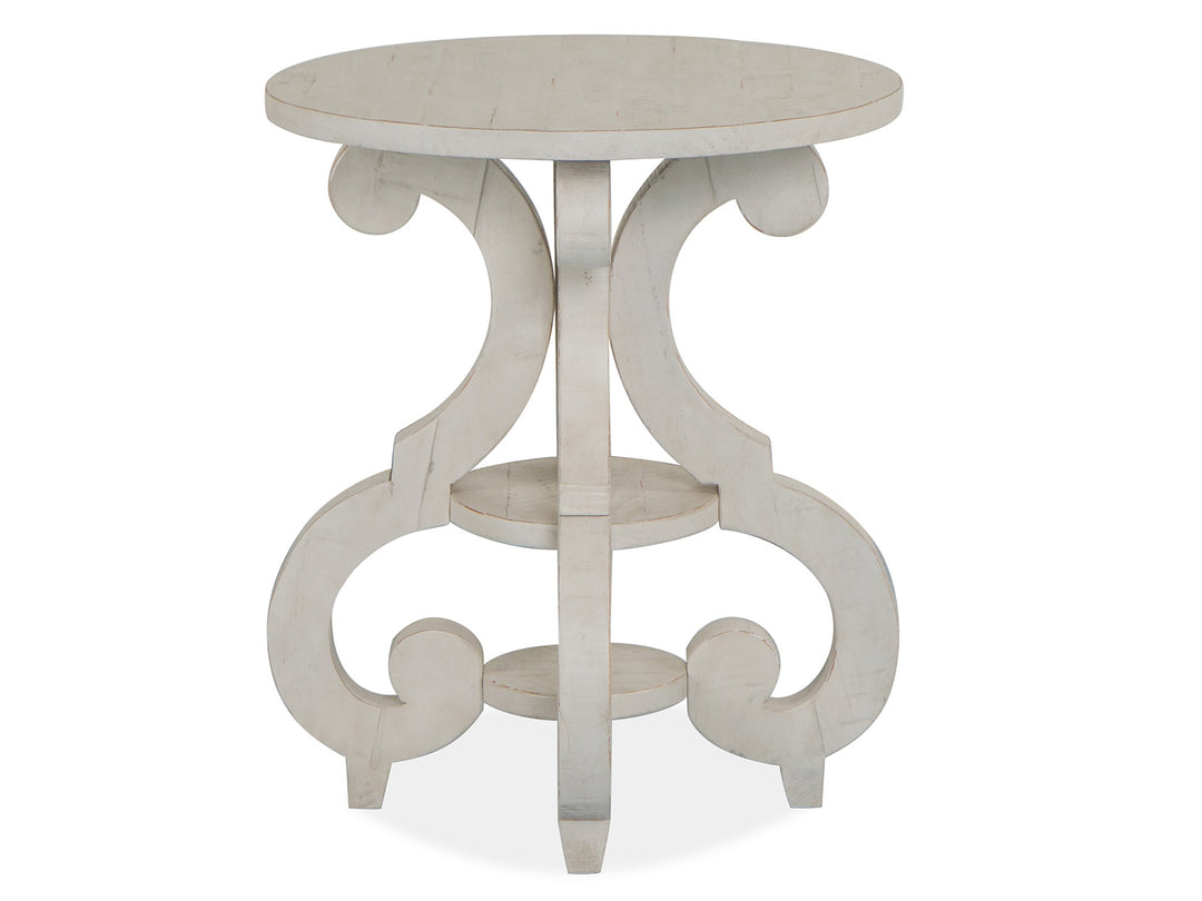 Bronwyn Alabaster Round Accent Table - T4436-35