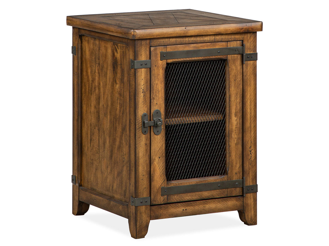 Chesterfield Farmhouse Timber Chairside End Table - T4717-10