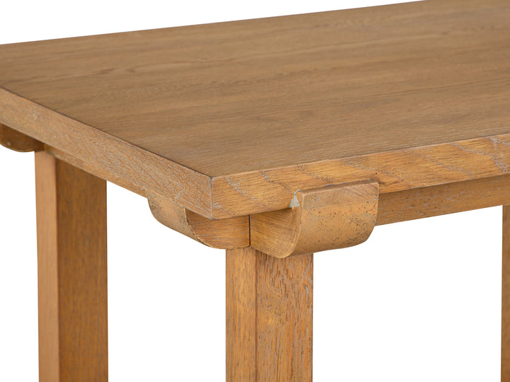 Lindon Belgian Wheat Rectangular End Table - T5570-03