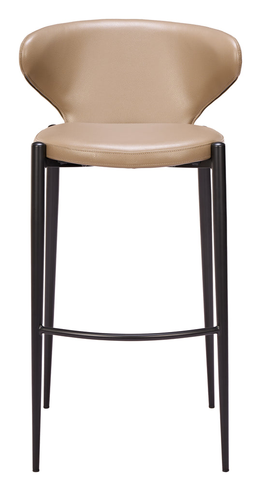 Lino Barstool (Set of 2) Taupe - 111207