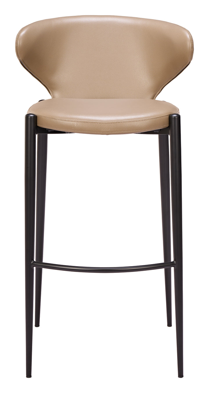 Lino Barstool (Set of 2) Taupe - 111207