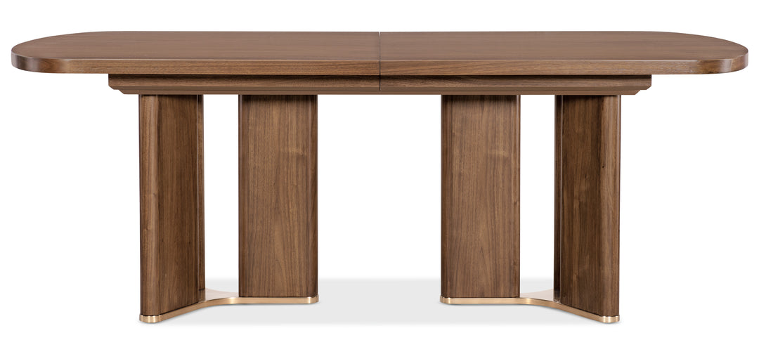 American Home Furniture Hooker Furniture Eleana Rectangle Dining Table with Two 20-inch Leaves