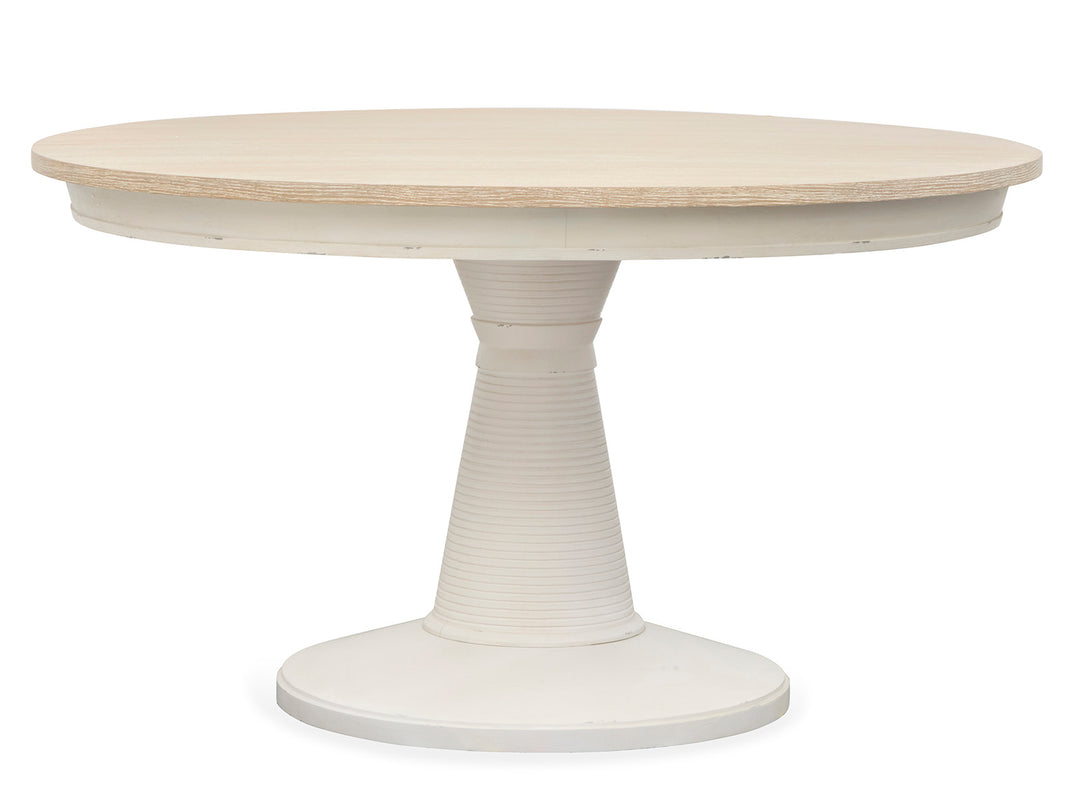 Echo Isles Sea Pearl And Driftwood Extendable 54" Round Dining Table - D6310-24