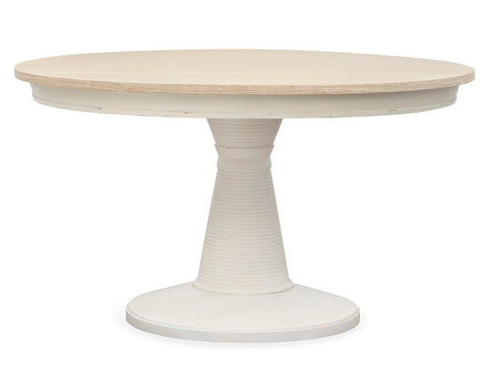 Echo Isles Sea Pearl And Driftwood Extendable 54" Round Dining Table - D6310-24