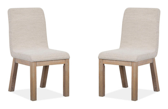 Ainsley Cerused Khaki Upholstered Host Chair - Set of 2 - D5333-66