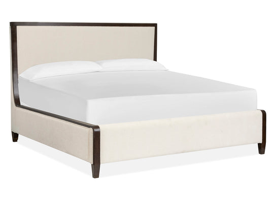 Rowan Espresso King Upholstered Panel Bed - B5769-65