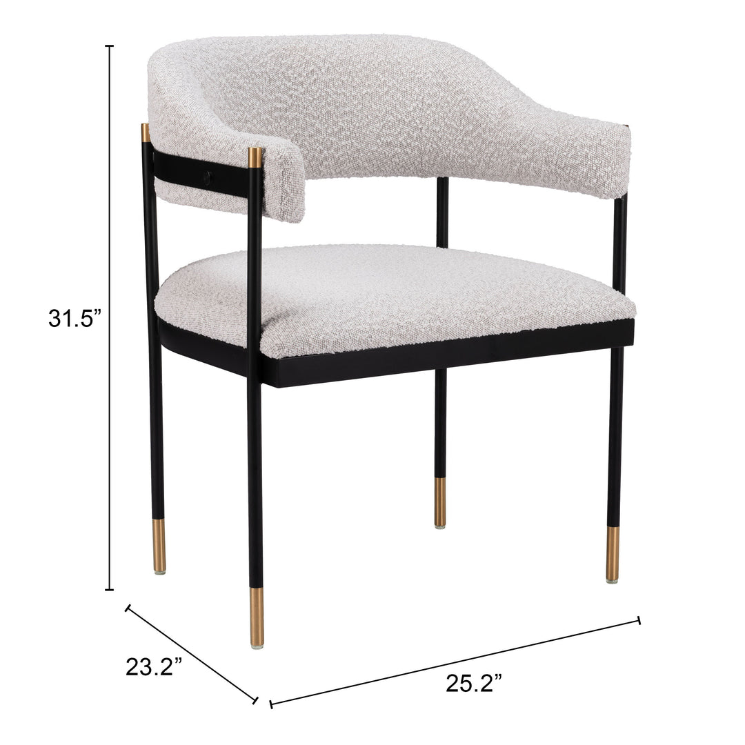 Zadar Dining Chair Misty Gray - 110000