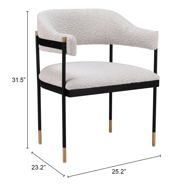 Zadar Dining Chair Misty Gray - 110000
