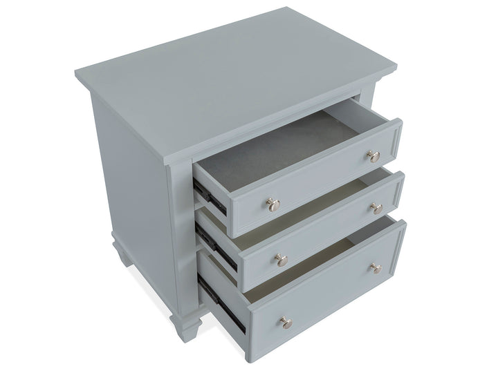 Charleston Harbor Gray Grey Drawer Nightstand - B5611-01GY