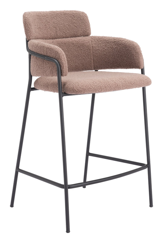 Zuo Marcel Counter Stool (Set of 2) Brown BAR STOOLS + COUNTER STOOLS