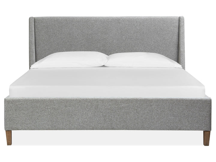 Lindon Belgian Wheat And Coffee Bean King Grey Upholstered Island Bed - B5570-60G