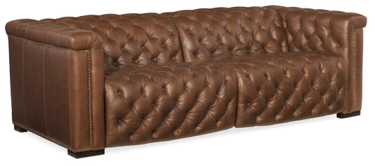 43.00"D x 89.00"W x 30.00"H/Medium Brown