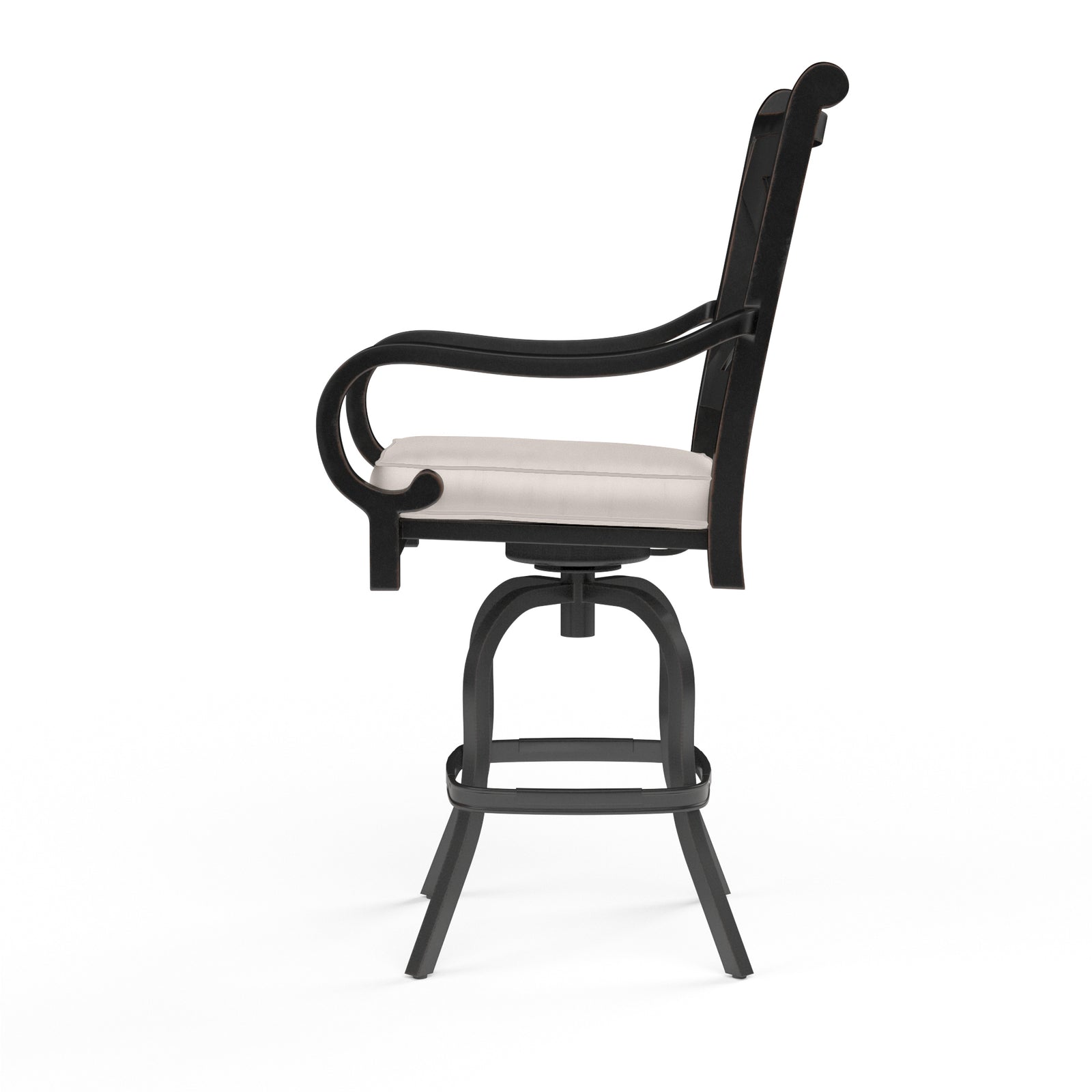 Monterey Counter Stool in Canvas Natural w/ Self Welt