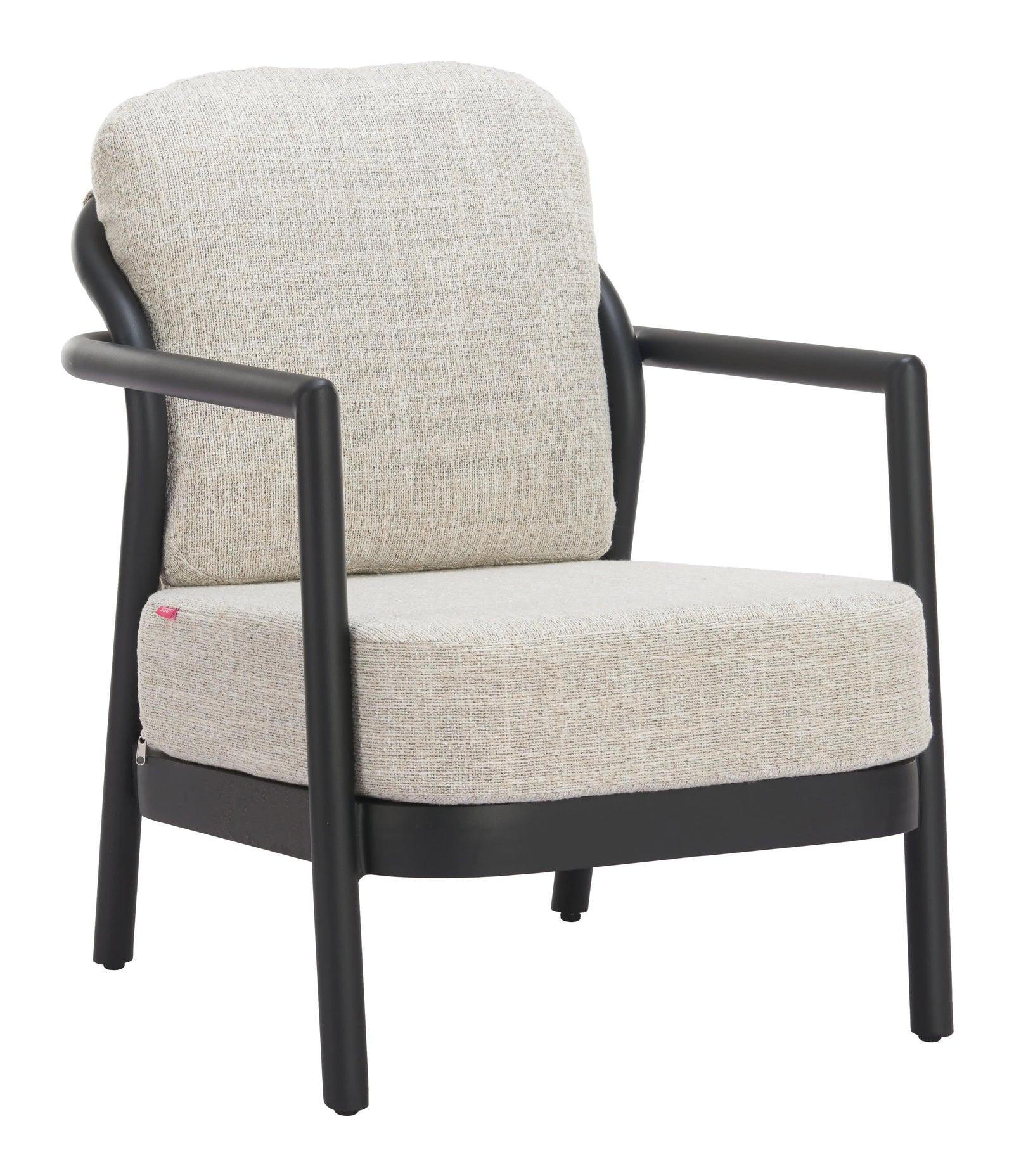 Zuo Rein Accent Chair Beige OUTDOOR CHAISE LOUNGES