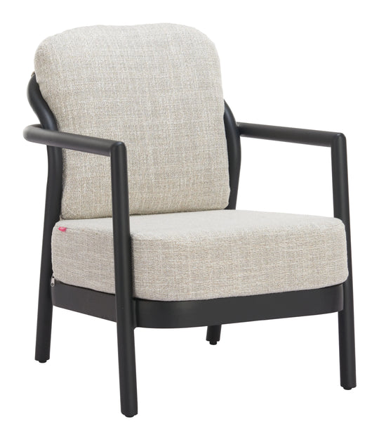 Zuo Rein Accent Chair Beige OUTDOOR CHAISE LOUNGES