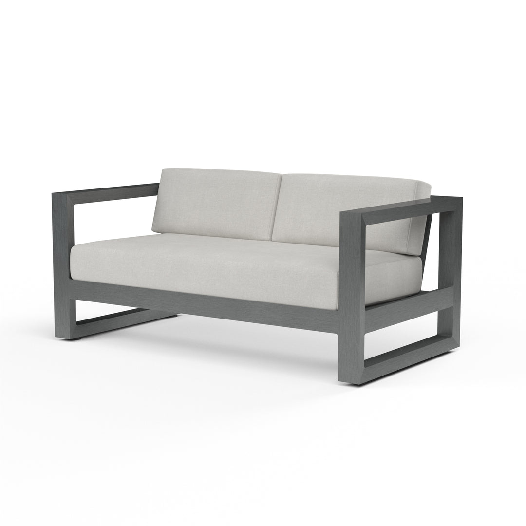 American Home Furniture | Sunset West - Redondo Loveseat in Cast Silver, No Welt