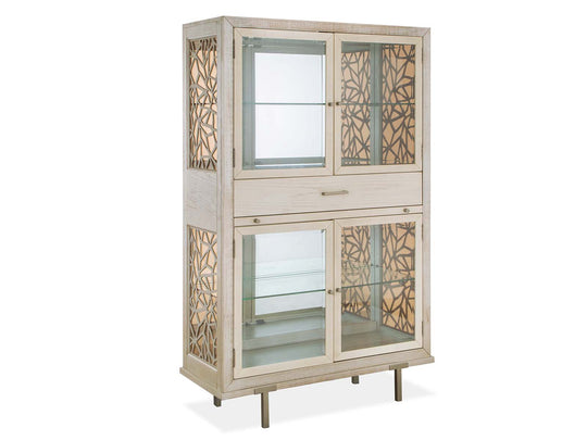 Lenox Acadia White Display Cabinet - D5490-08