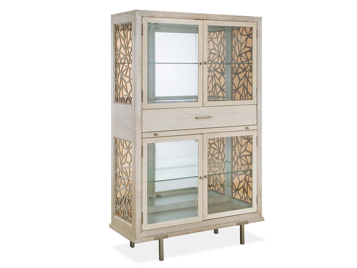 Lenox Acadia White Display Cabinet - D5490-08
