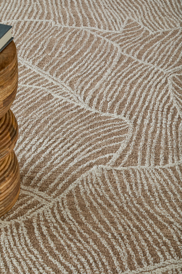 Rectangle/5' x 8'/Taupe/Ivory