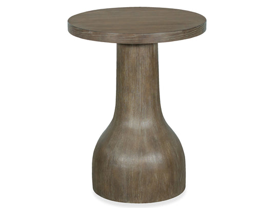 Bosley Lt. Brown Porpoise Round Accent Table - T5693-35