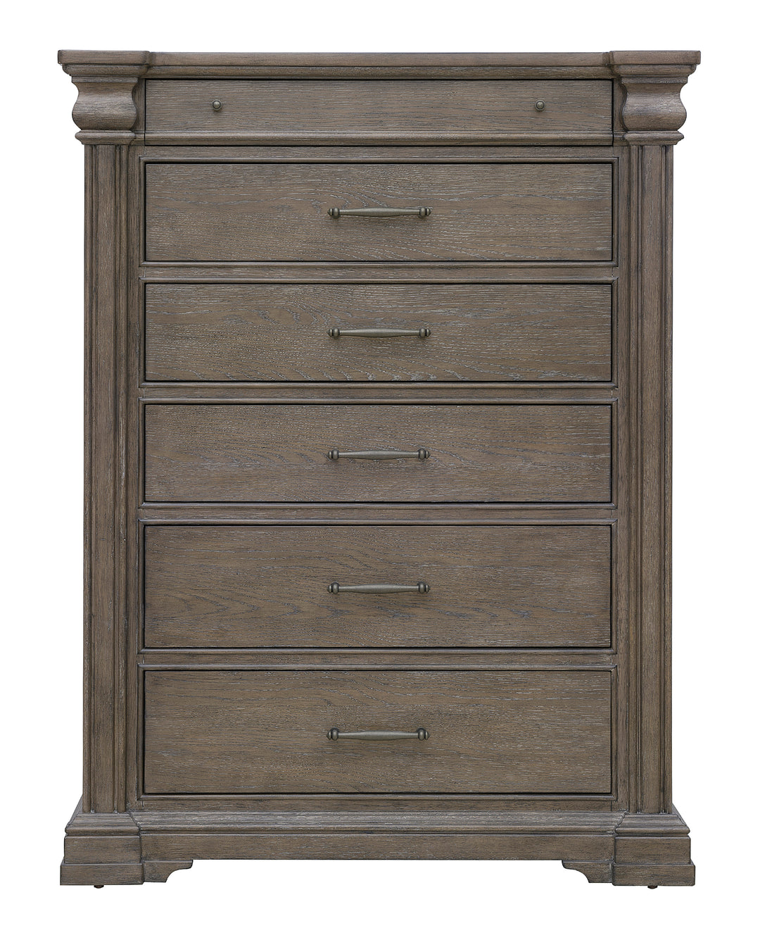 Madison Ridge Natural Bark 6 Drawer Chest - P413124