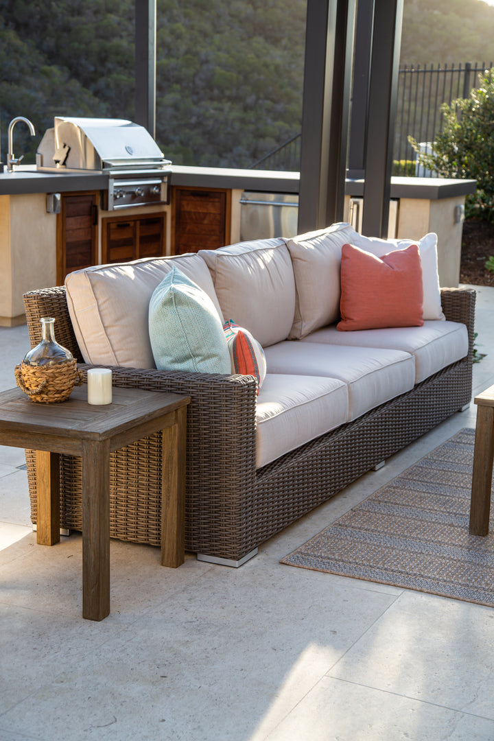 Coronado Sofa in Canvas Skyline w/ Self Welt