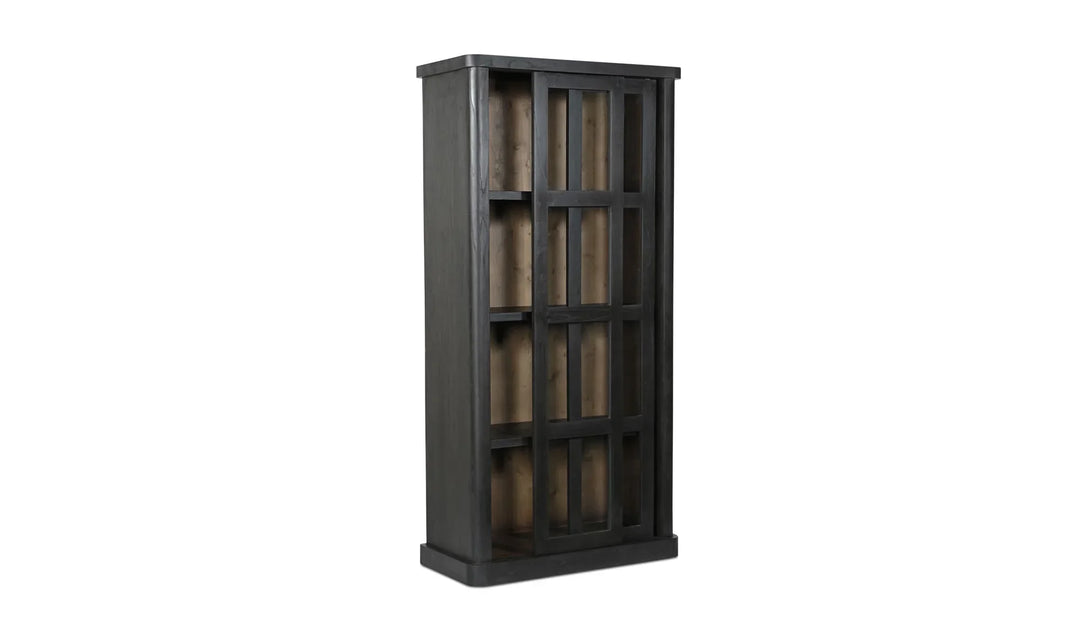Mona Tall Cabinet Black - AmericanHomeFurniture