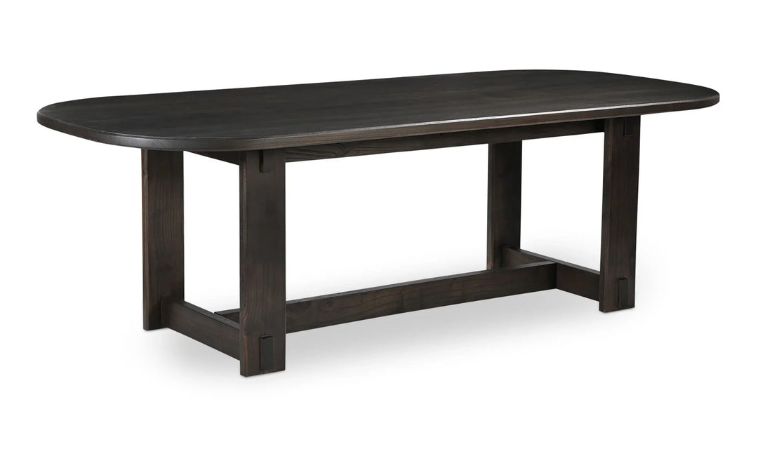 Glenn Oval Dining Table Dark Brown - AmericanHomeFurniture
