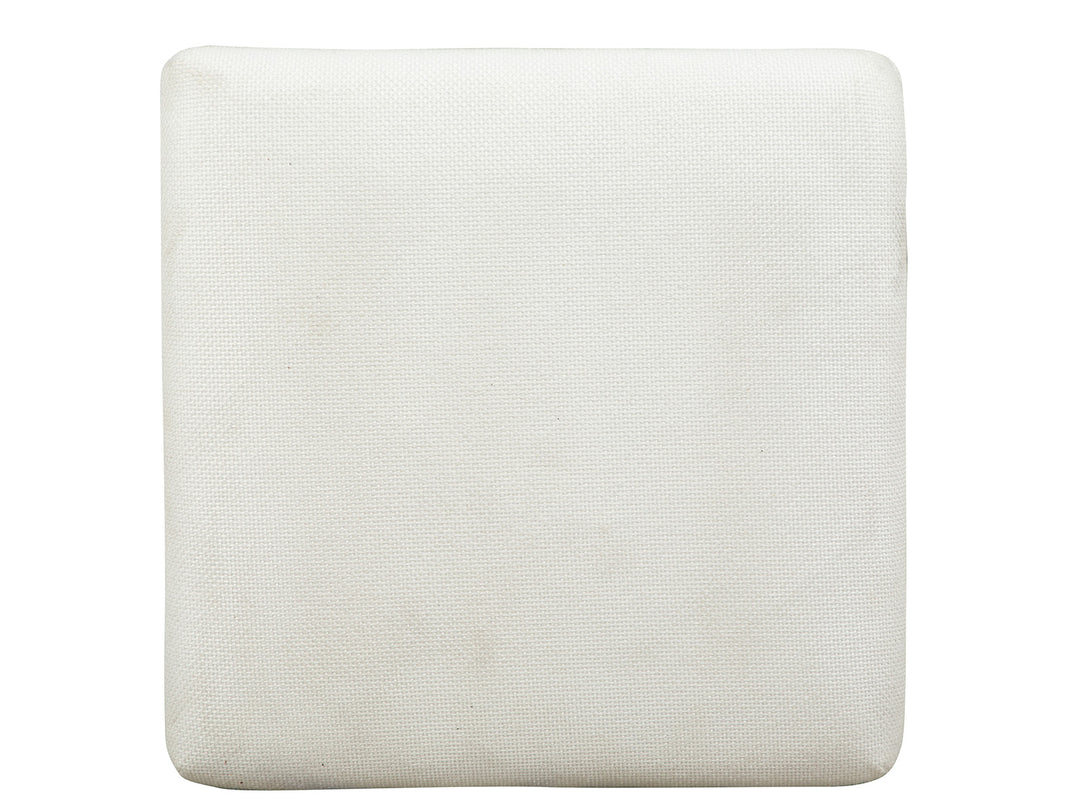 Lindon Belgian Wheat White Upholstered Stool - T5570-38W