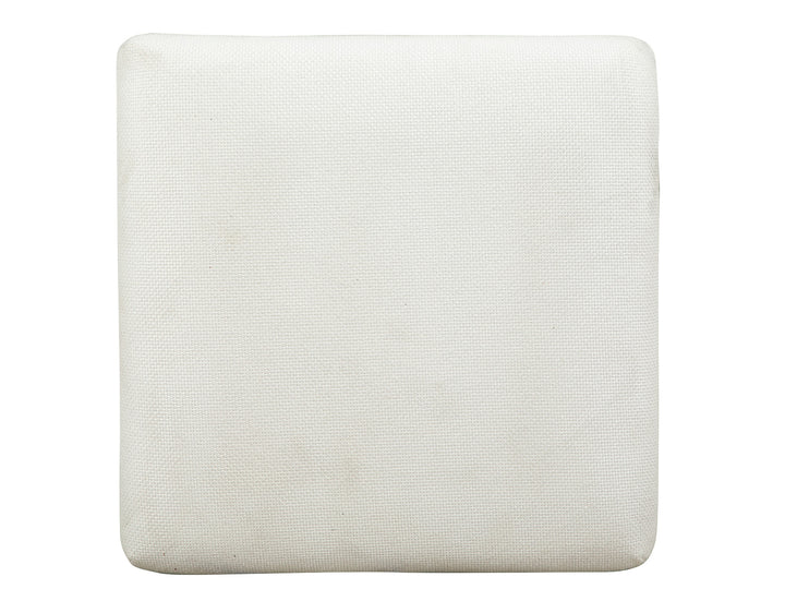 Lindon Belgian Wheat White Upholstered Stool - T5570-38W