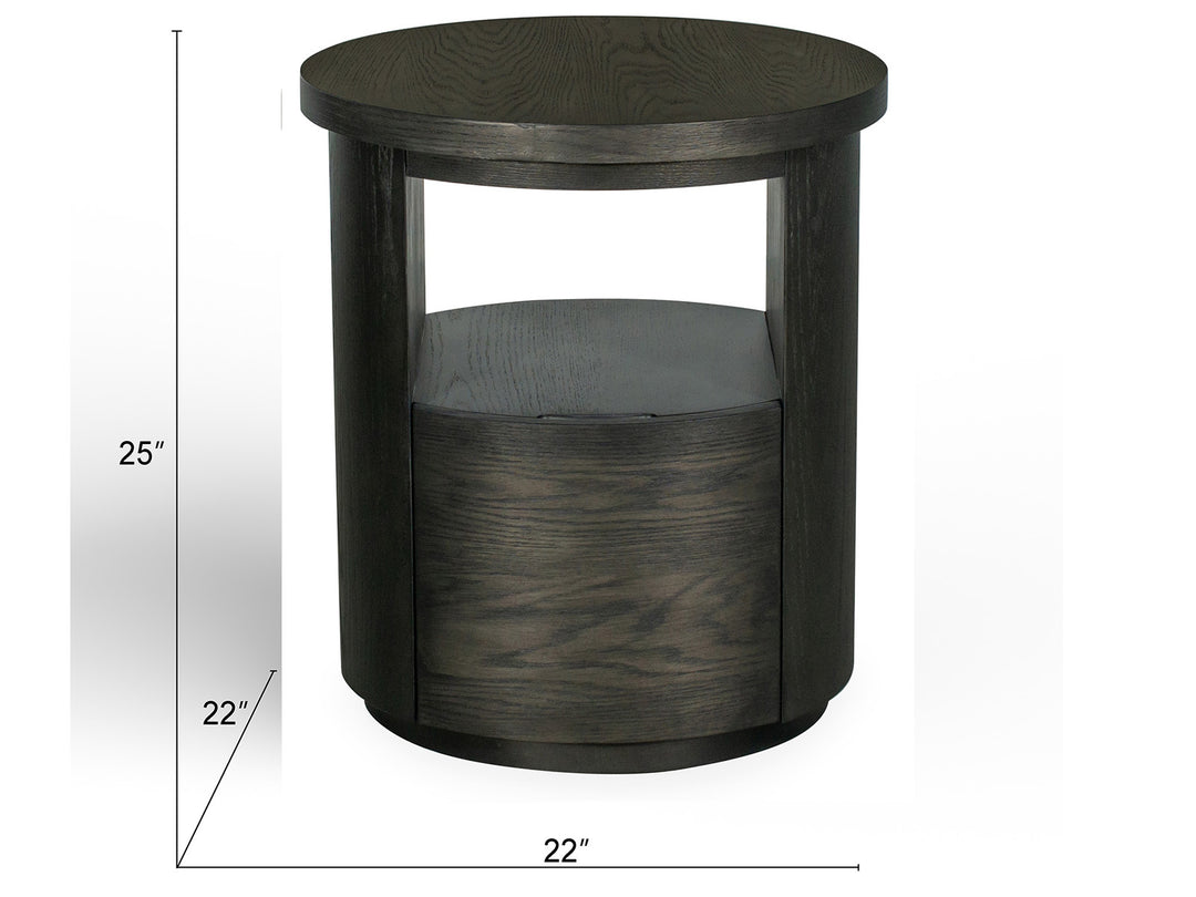 Bosley Coffee Bean Round End Table - T5762-05