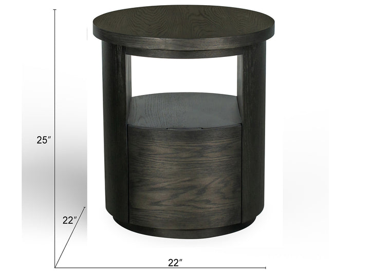 Bosley Coffee Bean Round End Table - T5762-05