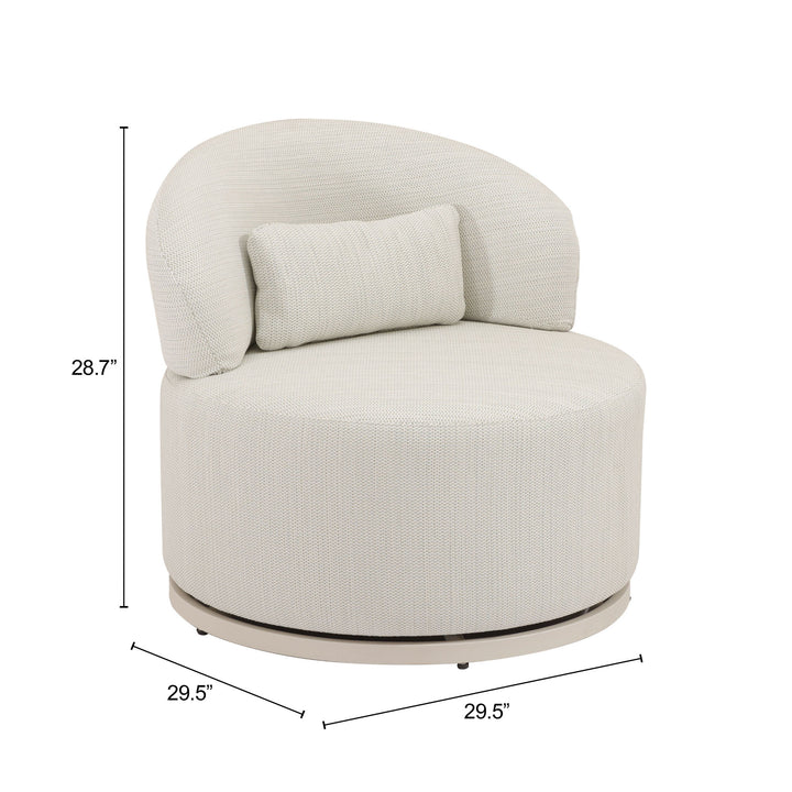Sausalito Swivel Chair Beige - 704317