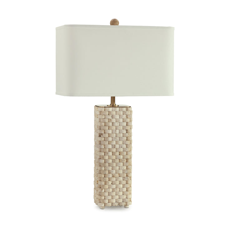 Travertine Weave Table Lamp