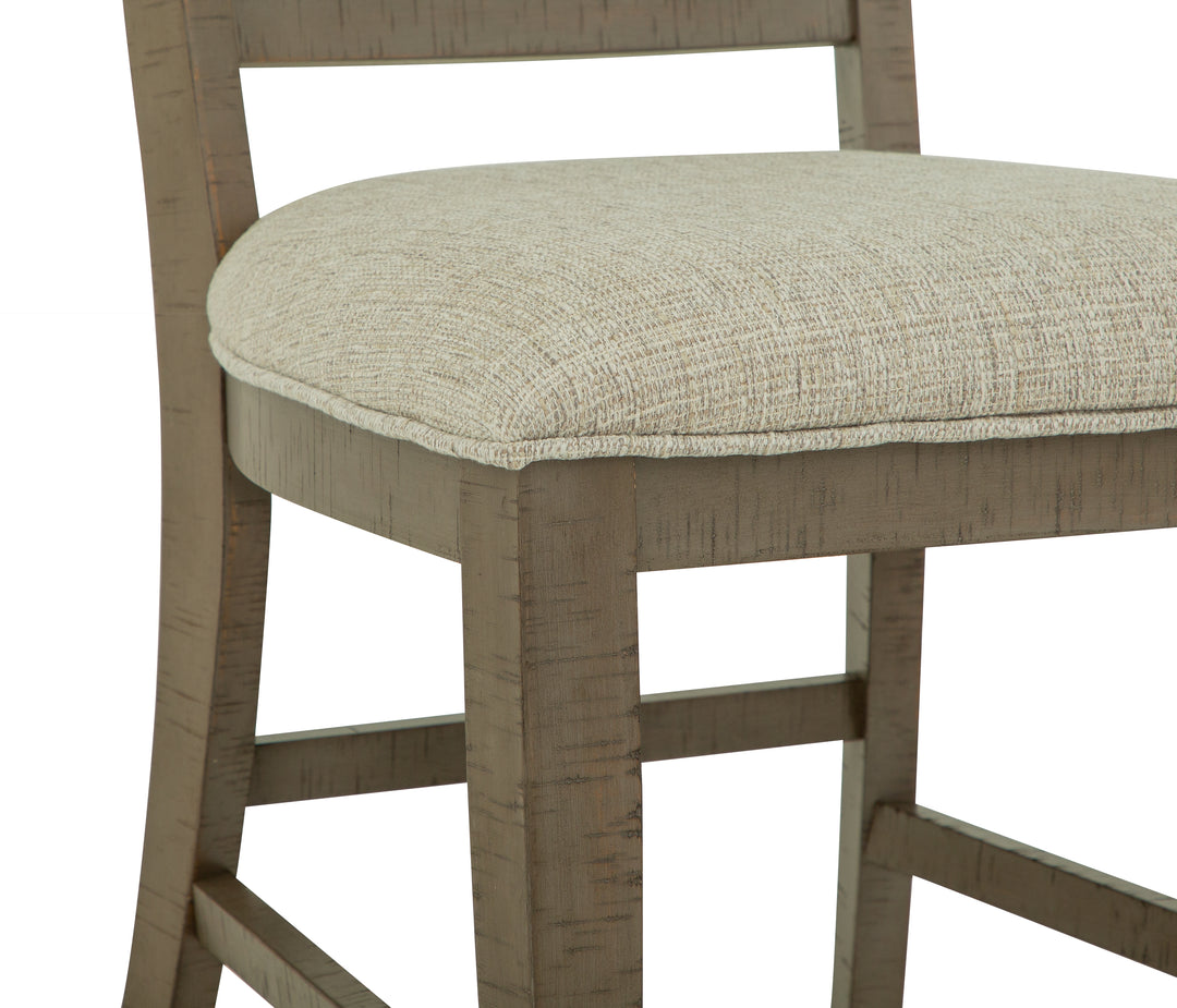 Paxton Place Dovetail Grey Step Upholstered Side Chair - Set of 2 - D4805-65