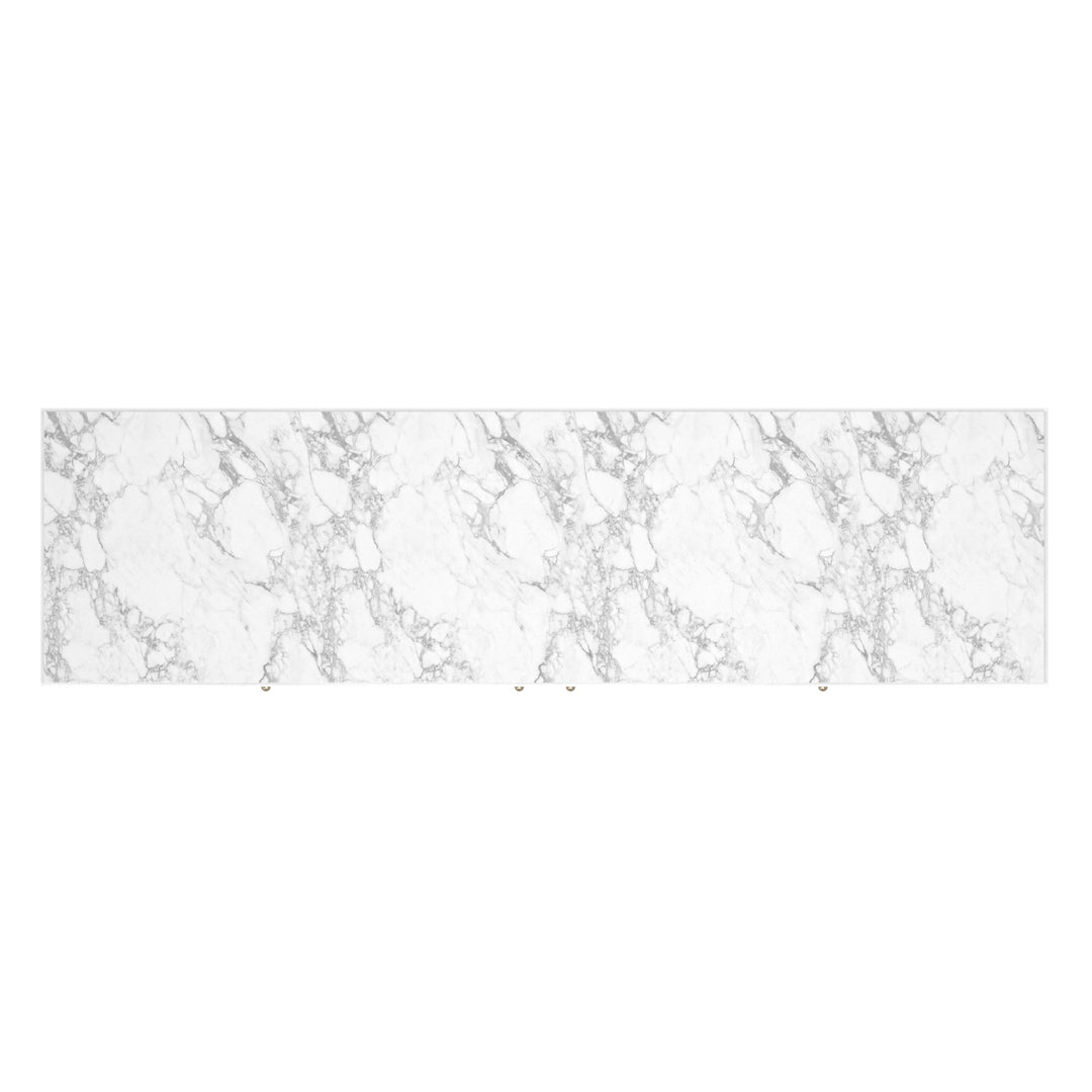 Eave Sideboard/stone top-Uplft White