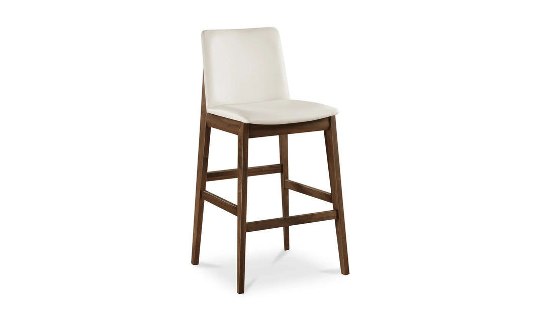 Deco Barstool White PVC - AmericanHomeFurniture