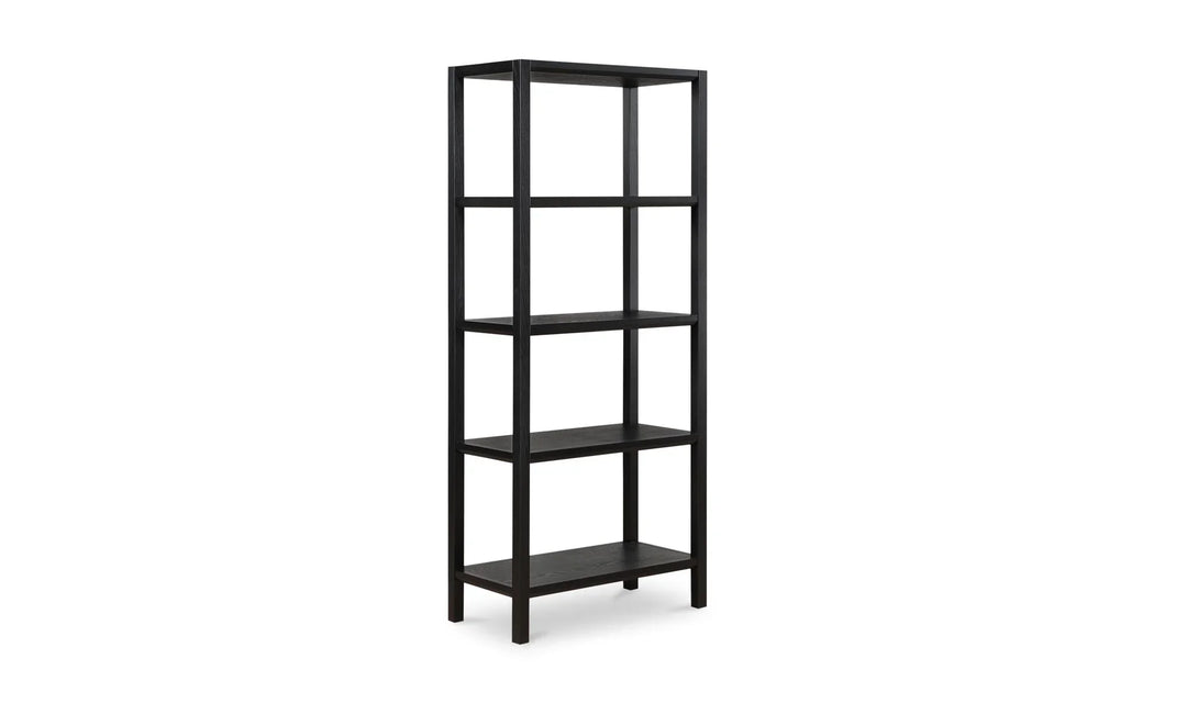 Nolan Bookcase Black - AmericanHomeFurniture