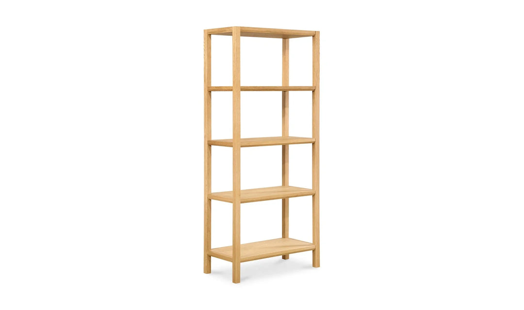 Nolan Bookcase Natural - AmericanHomeFurniture