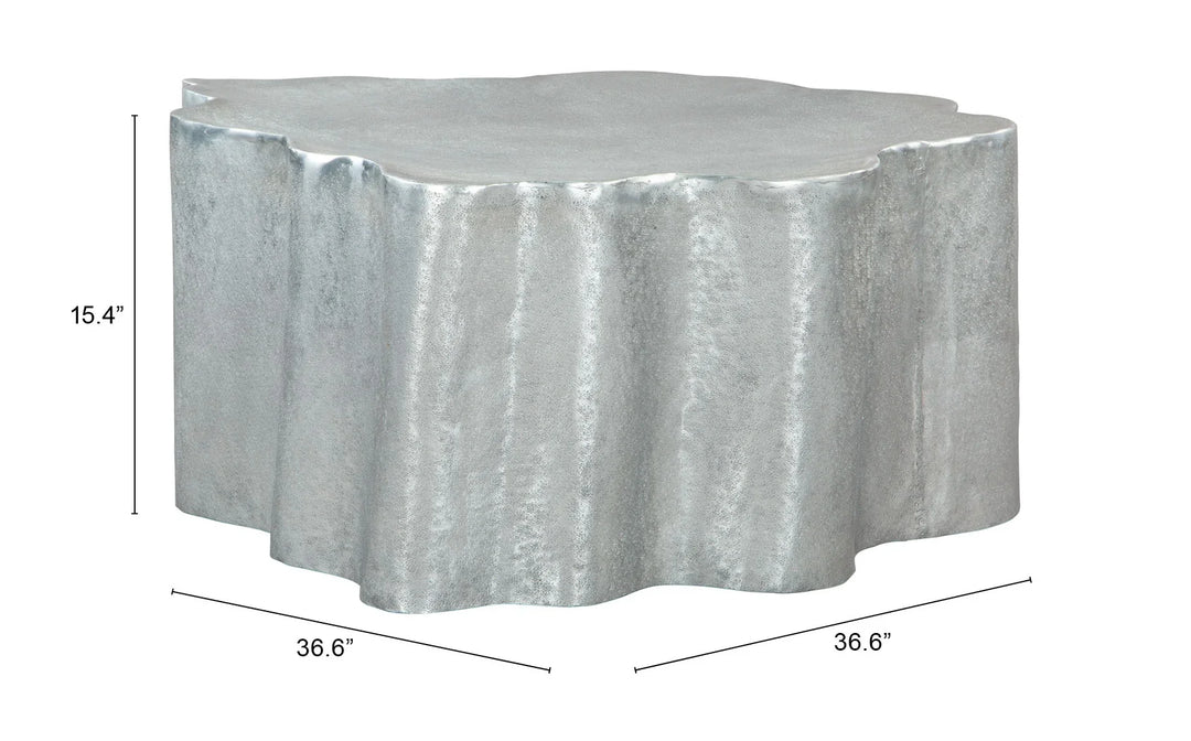 Kortha Coffee Table Antique Silver - AmericanHomeFurniture