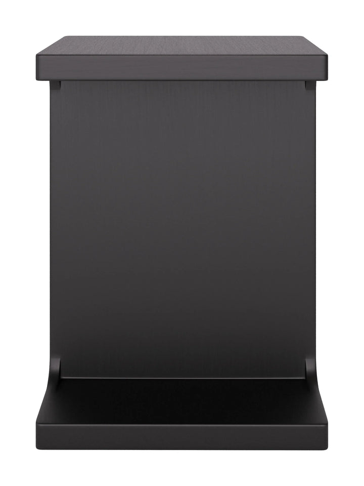 Bama Side Table Black - AmericanHomeFurniture