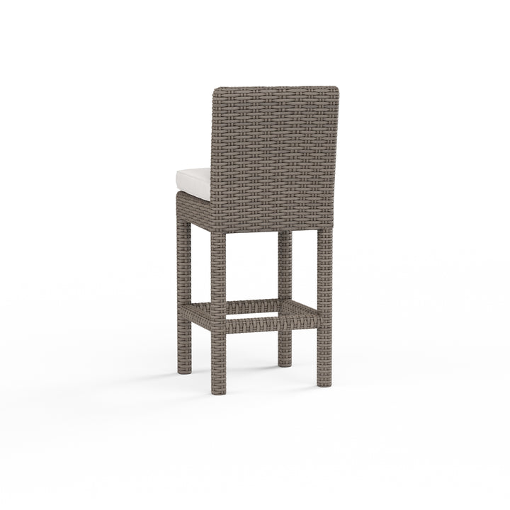 American Home Furniture | Sunset West - Coronado Barstool in Canvas Flax w/ Self Welt